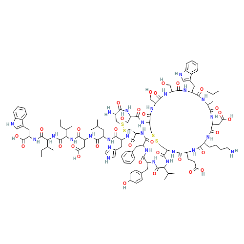 Endothelin 2 (CAS: 123562-20-9) - Chemical Structure and Molecular Formula 