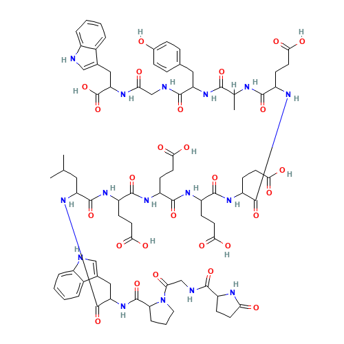 Gastrin I (1-14) (CAS: 100940-57-6) - Chemical Structure and Molecular Formula 