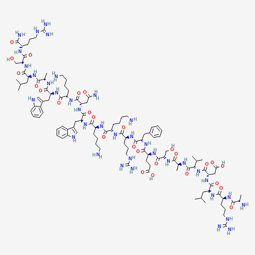 H-ALA-ARG-LEU-ASP-VAL-ALA-SER-GLU-PHE-ARG-LYS-LYS-TRP-ASN-LYS-TRP-ALA-LEU-SER-ARG-NH2 (CAS: 150238-87-2) - Related Chemical Product
