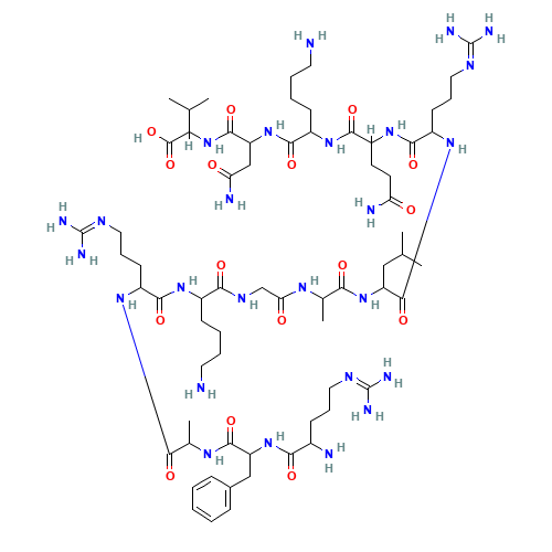 PROTEIN KINASE C (19-31) (CAS: 121545-65-1) - Chemical Structure and Molecular Formula 