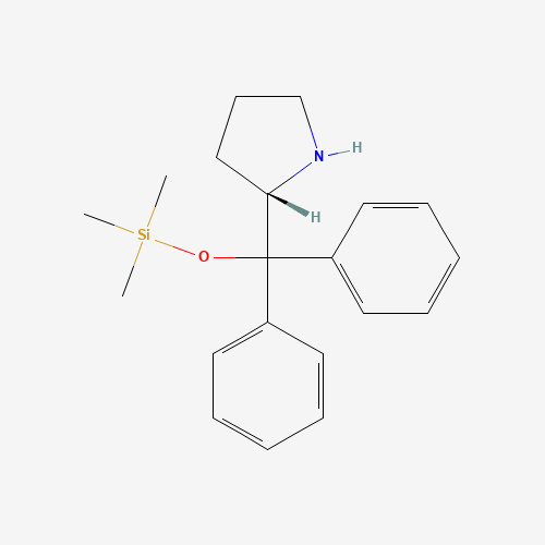 (2S)-2-{Diphenyl[(trimethylsilyl)oxy]methyl}pyrrolidine (CAS: 848821-58-9) - Chemical Structure and Molecular Formula 