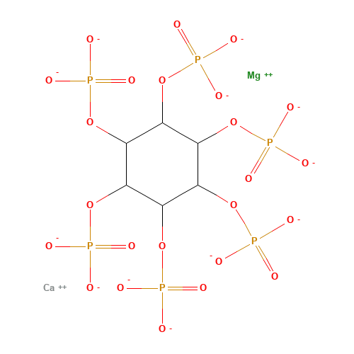 (1R,2S,3r,4R,5S,6s)-1,2,3,4,5,6-Cyclohexanehexayl hexakis[dihydrogen (phosphate)] (CAS: 3615-82-5) - Chemical Structure and Molecular Formula 