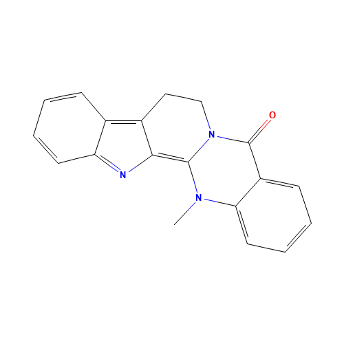 14-Methyl-5-oxo-7,8,13,14-tetrahydro-5H-indolo[2',3':3,4]pyrido[2,1-b]quinazolin-6-ium chloride (CAS: 67909-49-3) - Related Chemical Product