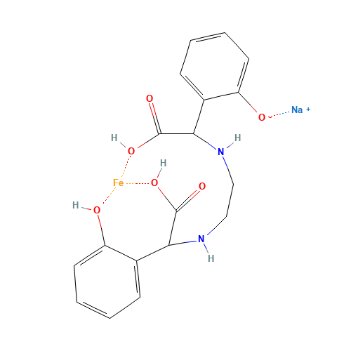 sodium; ethane-1,2-diamine; 2-(2-hydroxyphenyl)acetic acid; iron (CAS: 16455-61-1) - Related Chemical Product