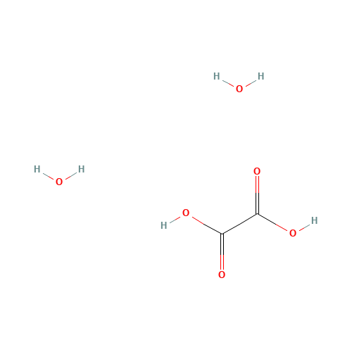 Oxalic acid dihydrate (CAS: 6153-56-6) - Chemical Structure and Molecular Formula 