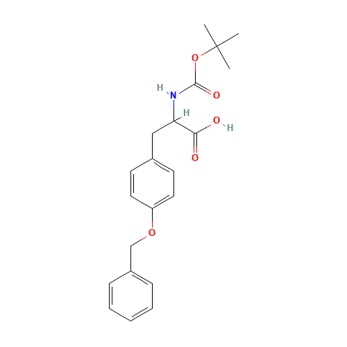 BOC-TYR(BZL)-OH (CAS: 54784-43-9) - Chemical Structure and Molecular Formula 