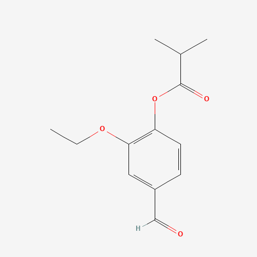 2-Ethoxy-4-formylphenyl 2-methylpropanoate (CAS: 188417-26-7) - Related Chemical Product