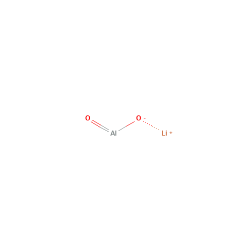 Lithium oxido(oxo)aluminium (CAS: 12003-67-7) - Chemical Structure and Molecular Formula 