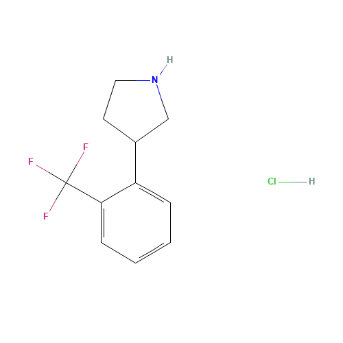3-(2-(TRIFLUOROMETHYL)PHENYL)PYRROLIDINE HYDROCHLORIDE (CAS: 1095545-09-7) - Related Chemical Product