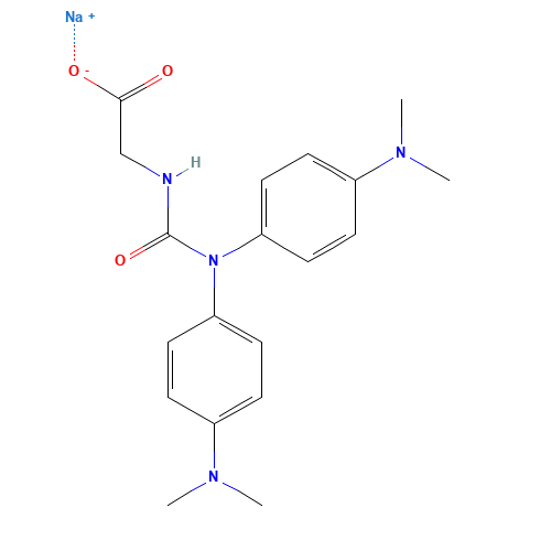 Glycine,N-[[bis[4-(dimethylamino)phenyl]amino]carbonyl]-, sodium salt (1:1) (CAS: 115871-19-7) - Related Chemical Product