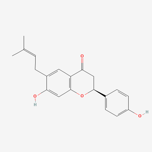 7-Hydroxy-2-(4-hydroxyphenyl)-6-(3-methyl-2-buten-1-yl)-2,3-dihydro-4H-chromen-4-one (CAS: 19879-32-4) - Related Chemical Product
