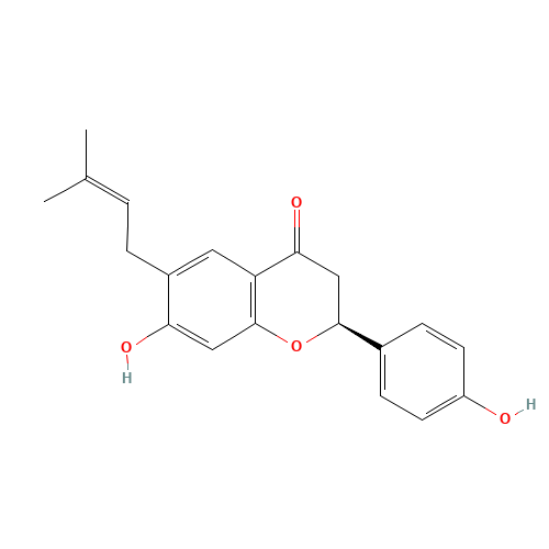 7-Hydroxy-2-(4-hydroxyphenyl)-6-(3-methyl-2-buten-1-yl)-2,3-dihydro-4H-chromen-4-one (CAS: 19879-32-4) - Related Chemical Product