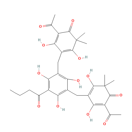 Trisalbaspidin ABA (CAS: 38226-84-5) - Chemical Structure and Molecular Formula 