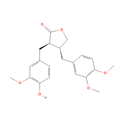 (3R,4R)-4-(3,4-Dimethoxybenzyl)-3-(4-hydroxy-3-methoxybenzyl)dihydro-2(3H)-furanone (CAS: 7770-78-7) - Related Chemical Product