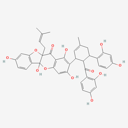 sanggenon D (CAS: 81422-93-7) - Chemical Structure and Molecular Formula 