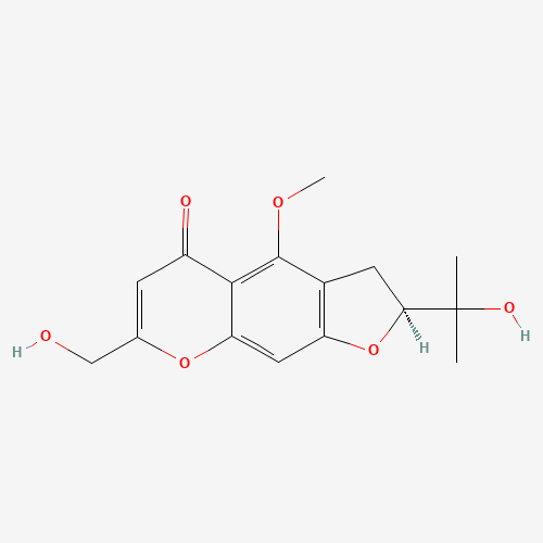 (2S)-7-(Hydroxymethyl)-2-(2-hydroxy-2-propanyl)-4-methoxy-2,3-dihydro-5H-furo[3,2-g]chromen-5-one (CAS: 37921-38-3) - Related Chemical Product