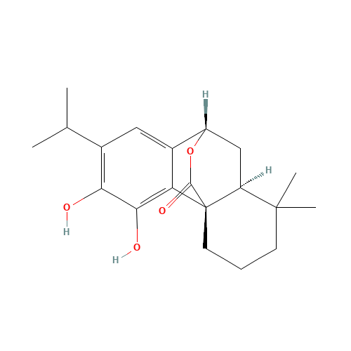 (5b,7a)-11,12-Dihydroxy-7,20-epoxyabieta-8,11,13-trien-20-one (CAS: 5957-80-2) - Related Chemical Product