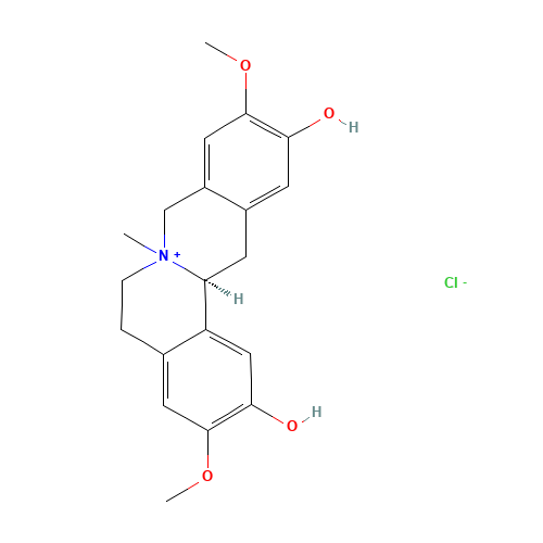 (7S,13aS)-2,11-Dihydroxy-3,10-dimethoxy-7-methyl-5,8,13,13a-tetrahydro-6H-isoquinolino[3,2-a]isoquinolinium (CAS: 104112-82-5) - Related Chemical Product