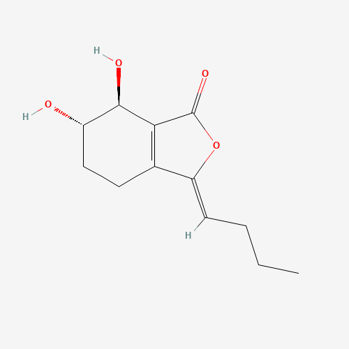 1(3H)-Isobenzofuranone,3-butylidene-4,5,6,7-tetrahydro-6,7-dihydroxy-, (3Z,6R,7R)-rel- (CAS: 94596-28-8) - Related Chemical Product