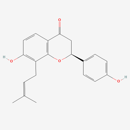 7-Hydroxy-2-(4-hydroxyphenyl)-8-(3-methyl-2-buten-1-yl)-2,3-dihydro-4H-chromen-4-one (CAS: 31524-62-6) - Related Chemical Product