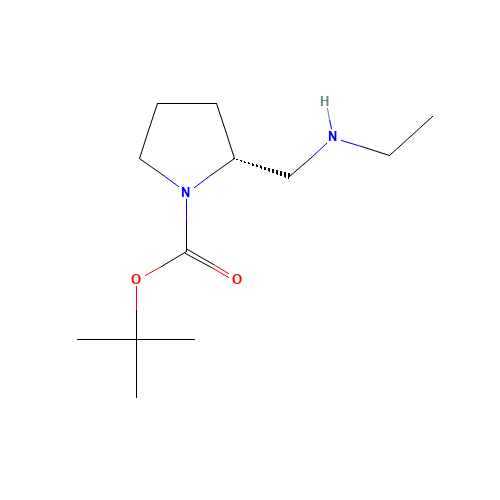 2-Methyl-2-propanyl (2R)-2-[(ethylamino)methyl]-1-pyrrolidinecarboxylate (CAS: 1009075-40-4) - Related Chemical Product