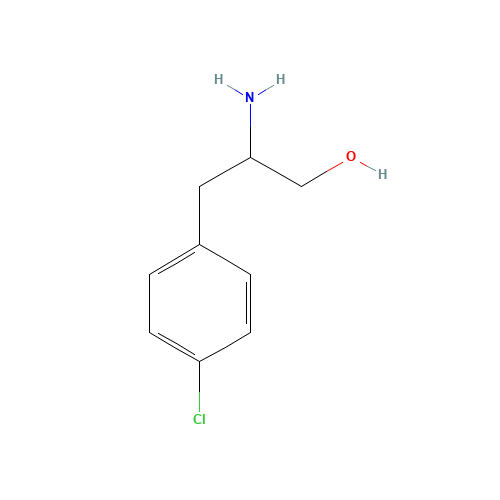 2-Amino-3-(4-chlorophenyl)-1-propanol (CAS: 35373-63-8) - Chemical Structure and Molecular Formula 