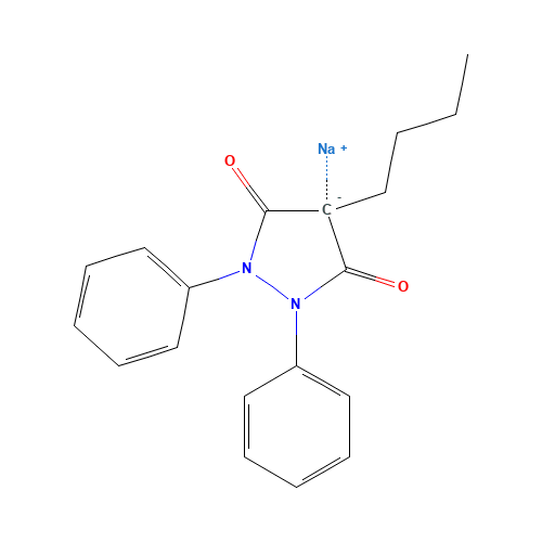 4-Butyl-1,2-diphenyl-3,5-pyrazolidinedione (CAS: 129-18-0) - Related Chemical Product