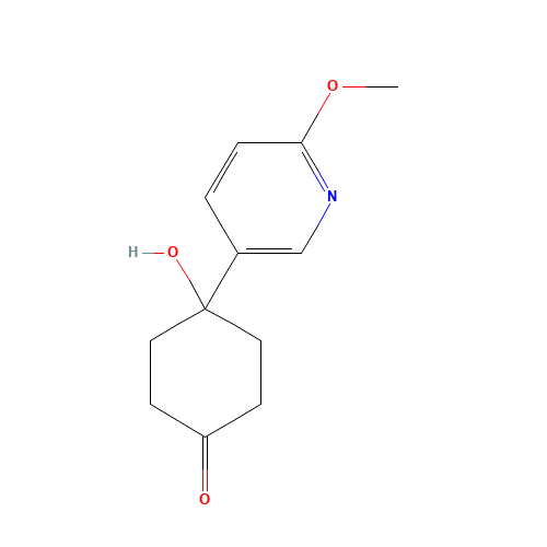 4-Hydroxy-4-(6-methoxy-3-pyridinyl)cyclohexanone (CAS: 708273-57-8) - Related Chemical Product