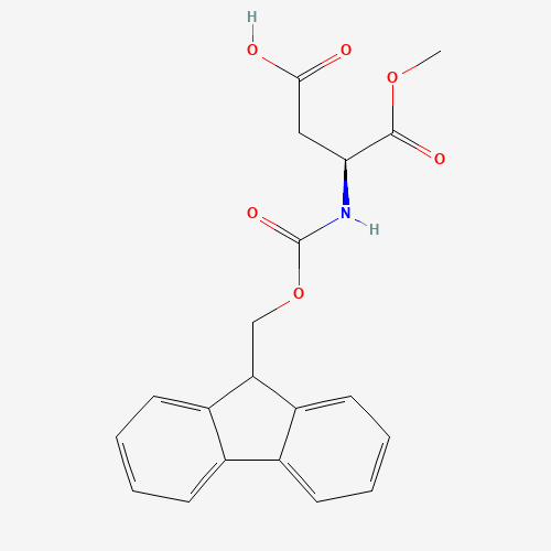 (2S)-2-{[(9H-Fluoren-9-ylmethoxy)carbonyl]amino}-4-methoxy-4-oxobutanoic acid (CAS: 145038-52-4) - Related Chemical Product