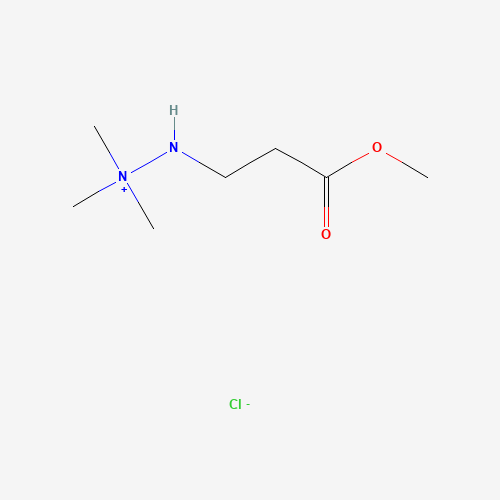 3-(2,2,2-Trimethylhydrazine) methyl acrylate chlorine (CAS: 76144-82-6) - Chemical Structure and Molecular Formula 