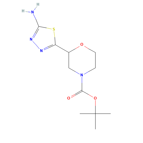 tert-butyl 2-(5-amino-1,3,4-thiadiazol-2-yl)morpholine-4-carboxylate (CAS: 1251033-59-6) - Related Chemical Product