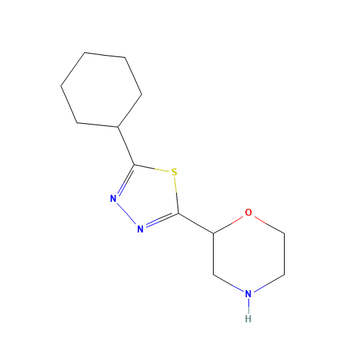 2-(5-cyclohexyl-1,3,4-thiadiazol-2-yl)morpholine (CAS: 1251033-75-6) - Related Chemical Product