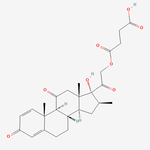 4-{[(16b)-17-Hydroxy-16-methyl-3,11,20-trioxopregna-1,4-dien-21-yl]oxy}-4-oxobutanoic acid (CAS: 27303-92-0) - Related Chemical Product