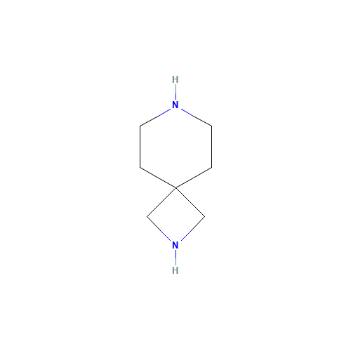 2,7-Diazaspiro[3.5]nonane (CAS: 136098-14-1) - Chemical Structure and Molecular Formula 