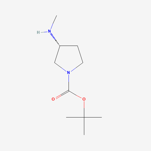 2-Methyl-2-propanyl methyl(3-pyrrolidinyl)carbamate (CAS: 199336-83-9) - Chemical Structure and Molecular Formula 