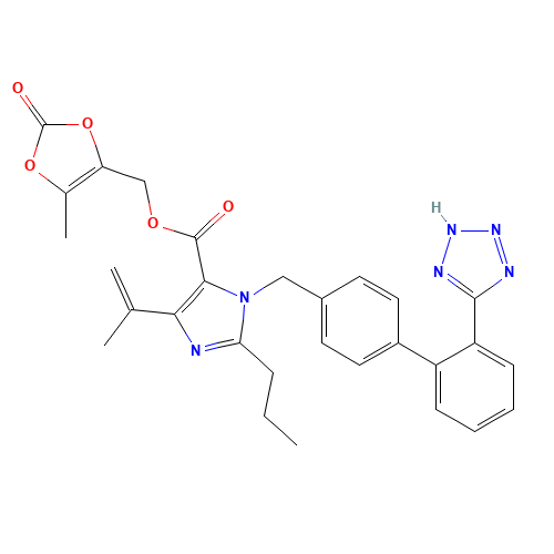 4-(1-Methylethenyl)-2-propyl-1-[[2'-(2H-tetrazol-5-yl)[1,1'-biphenyl]-4-yl]methyl]-1H-Imidazole-5-carboxylic acid(5-methyl-2-oxo-1,3-dioxol-4-yl)methylester (CAS: 879562-26-2) - Related Chemical Product