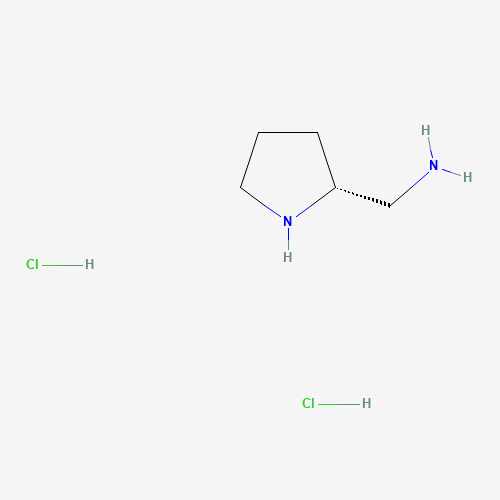 (2R)-PYRROLIDINEMETHANAMINE DIHYDROCHLORIDE (CAS: 119020-04-1) - Chemical Structure and Molecular Formula 