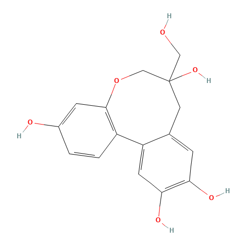 (7S)-3,7,10,11-Tetrahydroxy-7,8-dihydro-6H-dibenzo[b,d]oxocin-7-methanol (CAS: 102036-29-3) - Related Chemical Product