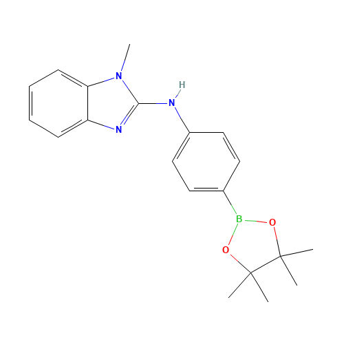 1-Methyl-N-[4-(4,4,5,5-tetramethyl-1,3,2-dioxaborolan-2-yl)phenyl]-1H-benzimidazol-2-amine (CAS: 330793-28-7) - Related Chemical Product