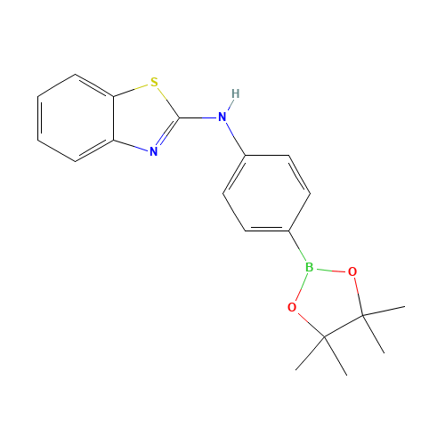 N-[4-(4,4,5,5-Tetramethyl-1,3,2-dioxaborolan-2-yl)phenyl]-1,3-benzothiazol-2-amine (CAS: 330793-85-6) - Related Chemical Product