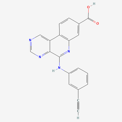 5-[(3-ethynylphenyl)amino]pyrimido[4,5-c]quinoline-8-carboxylic acid (CAS: 1009821-06-0) - Related Chemical Product