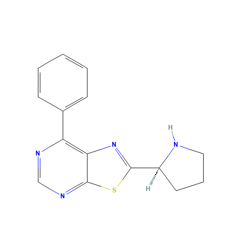 7-Phenyl-2-[(2S)-2-pyrrolidinyl][1,3]thiazolo[5,4-d]pyrimidine (CAS: 950224-93-8) - Related Chemical Product