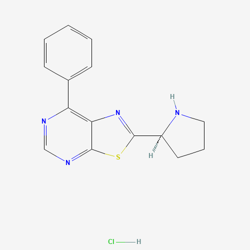 7-Phenyl-2-[(2S)-2-pyrrolidinyl][1,3]thiazolo[5,4-d]pyrimidine hydrochloride (1:1) (CAS: 950192-41-3) - Related Chemical Product