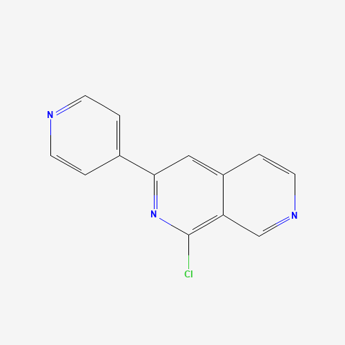 2,7-naphthyridine, 1-chloro-3-(4-pyridinyl)- (CAS: 1211593-56-4) - Chemical Structure and Molecular Formula 