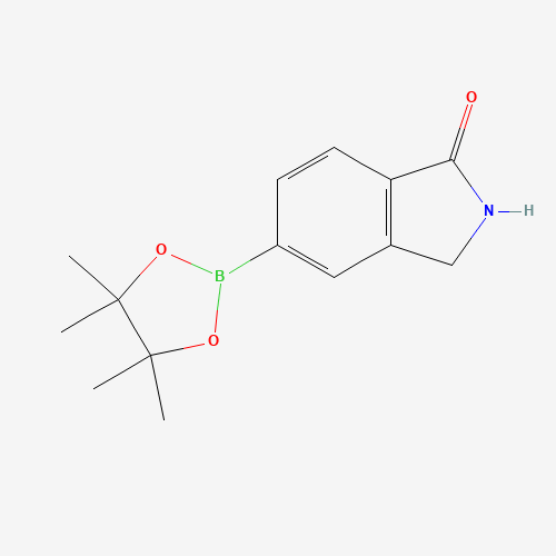 5-(4,4,5,5-Tetramethyl-1,3,2-dioxaborolan-2-yl)-1-isoindolinone (CAS: 376584-62-2) - Chemical Structure and Molecular Formula 