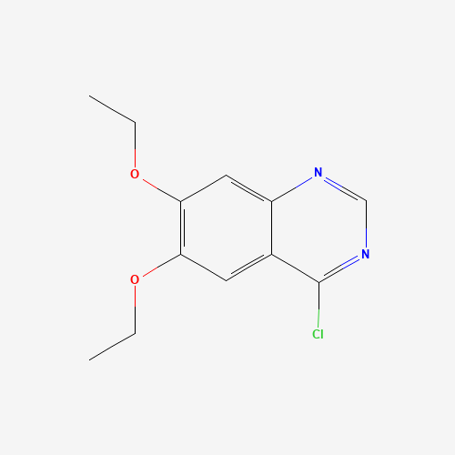 4-CHLORO-6,7-DIETHOXY-QUINAZOLINE (CAS: 162363-46-4) - Chemical Structure and Molecular Formula 