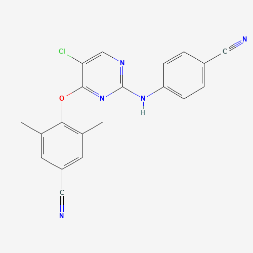 4-({5-Chloro-2-[(4-cyanophenyl)amino]-4-pyrimidinyl}oxy)-3,5-dimethylbenzonitrile (CAS: 269055-05-2) - Related Chemical Product