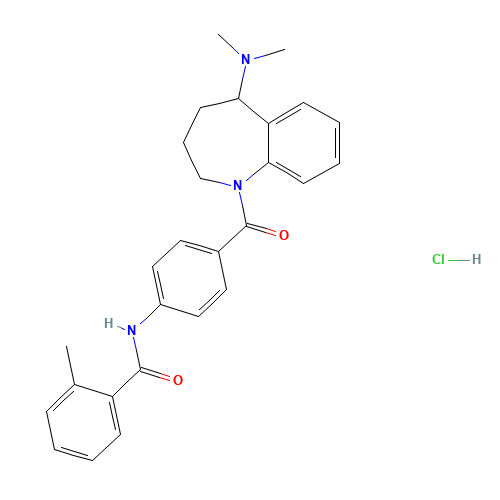 N-(4-{[5-(Dimethylamino)-2,3,4,5-tetrahydro-1H-1-benzazepin-1-yl]carbonyl}phenyl)-2-methylbenzamide hydrochloride (CAS: 138470-70-9) - Related Chemical Product