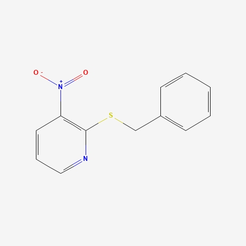 Pyridine, 3-nitro-2-[(phenylmethyl)thio]- (CAS: 69212-31-3) - Chemical Structure and Molecular Formula 