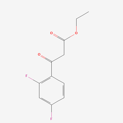 Ethyl 2,4-difluorobenzoylacetate (CAS: 58101-23-8) - Chemical Structure and Molecular Formula 